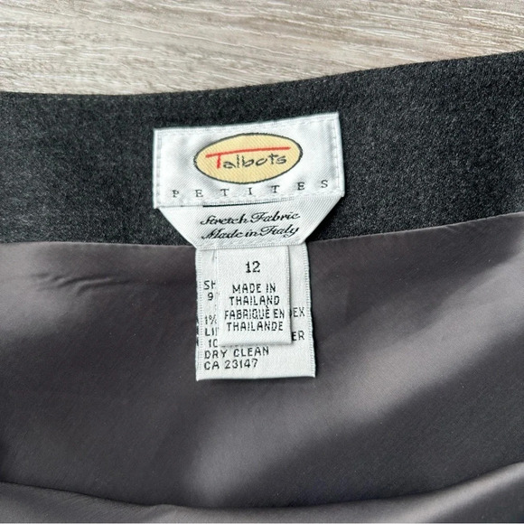 Talbots Stretch Wool Flared  Skater Midi Skirt - Picture 10 of 15